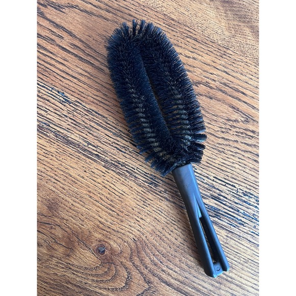 Vintage Stanley Products 10" Lint Garment Clothes Upholstery Brush Brown Handle - Picture 4 of 4